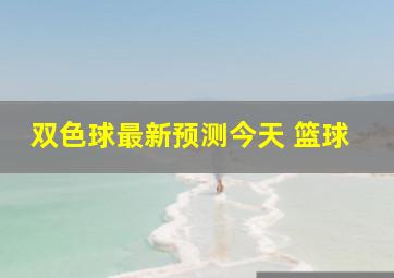 双色球最新预测今天 篮球